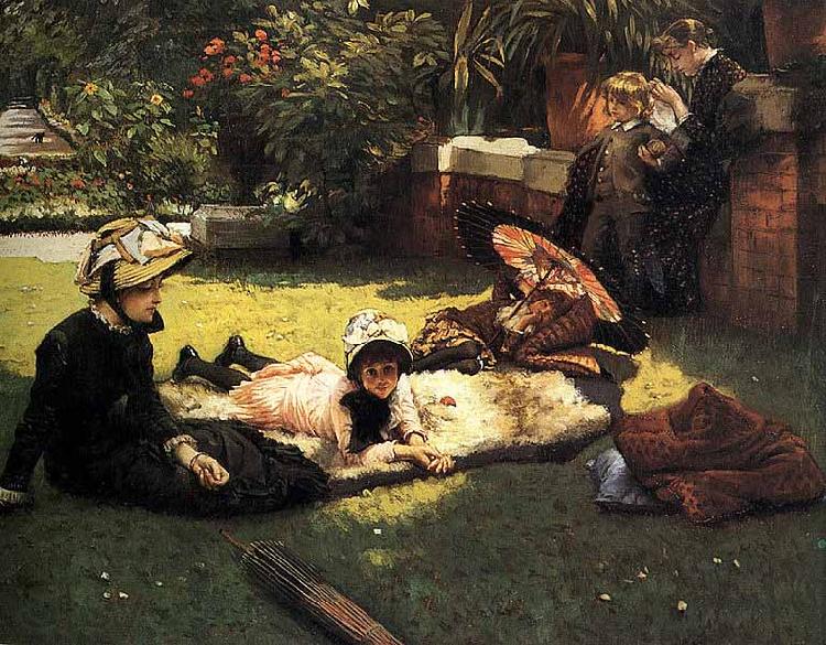 James Tissot In the Sunshine Norge oil painting art